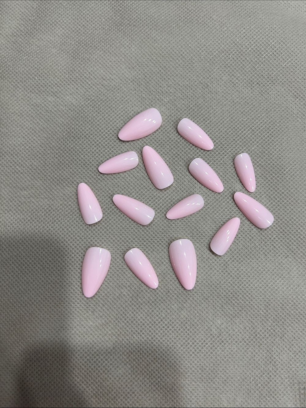 Light Pink Press On Stiletto Nails